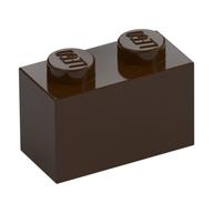 Brick 1 x 2 (Dark Brown)