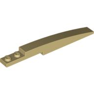 Brick Curved 10 x 1 [Asymmetric Inside Ridges] (Tan)