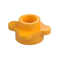 Plant, Flower, Plate Round 1 x 1 with 4 Petals (Bright Light Orange)