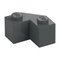 Brick Wedged 2 x 2 Facet (Dark Bluish Gray)