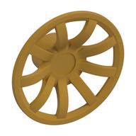 Wheel Cover 9 Spoke - 24mm D. (Pearl Gold)