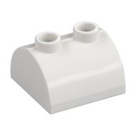 Brick Curved 2 x 2, Two Top Studs (White)