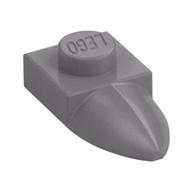 Plate Special 1 x 1 with Tooth (Flat Silver)