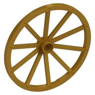 Wheel Wagon Giant (56mm D., 7 studs Dia.) (Pearl Gold)