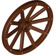 Wheel Wagon Huge (43mm D.) (Reddish Brown)