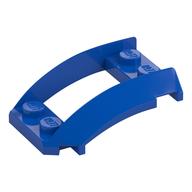 Wheel Arch, Curved Wedge 4 x 3 with 2 x 2 Opening and 4 Studs (Blue)