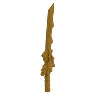 Weapon Sword Katana with Dragon Guard (The Sword of Fire) (Pearl Gold)