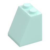 Brick Sloped 65° 2 x 2 x 2 with Bottom Tube (Light Aqua)