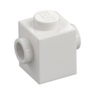 Brick Special 1 x 1 with Studs on 2 Sides (White)