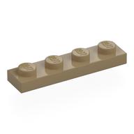 Plate 1 x 4 (Dark Tan)