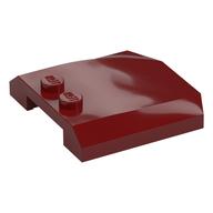 Brick Wedged, Curved Triple 4 x 4 x 2/3, 2 Studs (Dark Red)