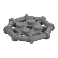 Plate Special 2 x 2 with Bar Frame Octagonal (Flat Silver)