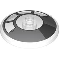 Dish 4 x 4 Inverted [Radar] with Millennium Falcon Cockpit Print (Trans-Clear)