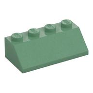 Brick Sloped 45° 2 x 4 (Sand Green)