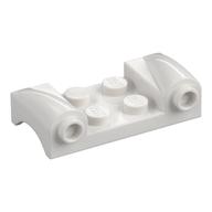 Vehicle Body, Wheel Arch / Mudguard 2 x 4 with Headlights and Curved Fenders (White)