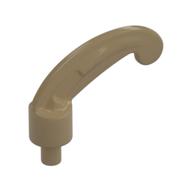 Headwear Accessory Plume / Feather Small with Pin (Dark Tan)