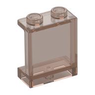 Panel 1 x 2 x 2 [Side Supports / Hollow Studs] (Trans-Brown)