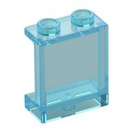 Panel 1 x 2 x 2 [Side Supports / Hollow Studs] (Trans-Light Blue)