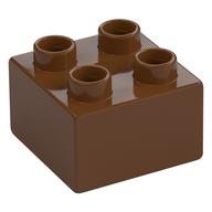 Duplo Brick 2 x 2 (Reddish Brown)