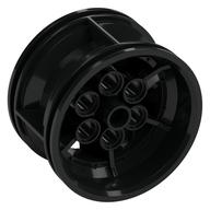 Wheel 43.2 x 26 Technic Racing Small with 6 Pinholes (Black)