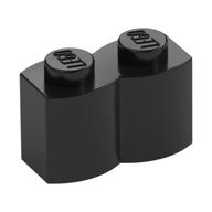 Brick Special 1 x 2 Palisade [aka Log] (Black)