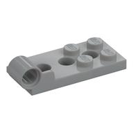 Hinge Plate 2 x 4 with Pin Hole with 3 Holes - Bottom (Light Bluish Gray)