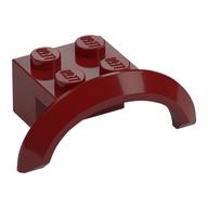 Wheel Arch, Mudguard 4 x 2 1/2 x 1 (Dark Red)