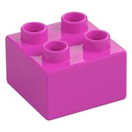 Duplo Brick 2 x 2 (Dark Pink)