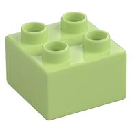 Duplo Brick 2 x 2 (Yellowish Green)