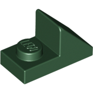 Brick Sloped 45° 2 x 1 with 2/3 Cutout [Original Version] (Dark Green)