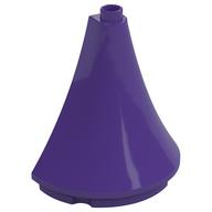 Duplo Building Roof Spire Half 4.5 x 2 x 4 (Dark Purple)