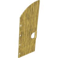 Duplo Door 1 x 3 1/2 x 6 2/3 with Curved Top and Open Handle - Castle (Pearl Gold)