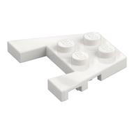 Wedge Plate 3 x 4 with Stud Notches [Reinforced Underside] (White)
