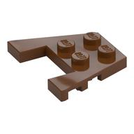 Wedge Plate 3 x 4 with Stud Notches [Reinforced Underside] (Reddish Brown)