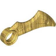 Wing / Blade 1 x 4 with Pin Hole (Pearl Gold)