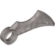 Wing / Blade 1 x 4 with Pin Hole (Flat Silver)