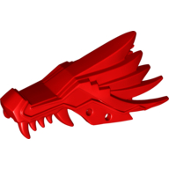 Creature Body Part, Dragon Head Upper Jaw [Plain] (Red)