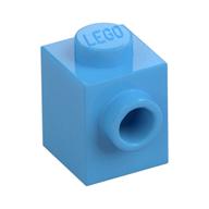 Brick Special 1 x 1 with Stud on 1 Side (Medium Blue)