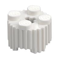 Brick Round 2 x 2 [Grill] (White)