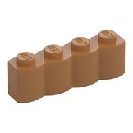 Brick Special 1 x 4 Palisade [aka Log] (Medium Nougat)