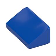 Brick Sloped 30° 1 x 2 x 2/3 (Blue)