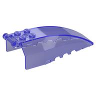 Windscreen 8 x 4 x 2 with 4 Studs and Handle (Trans-Purple)