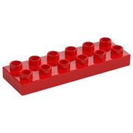 Duplo Plate 2 x 6 (Red)