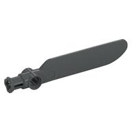Technic Rotor Blade Small with Hole and Axle Connector End (Dark Bluish Gray)