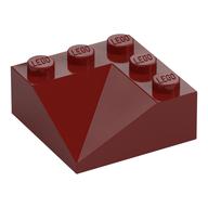 Brick Sloped 33° 3 x 3 Double Concave (Dark Red)