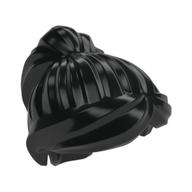 Hair Ponytail and Swept Sideways Fringe (Black)