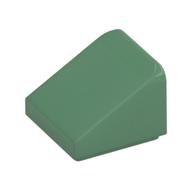 Brick Sloped 30° 1 x 1 x 2/3 (Cheese Slope) (Sand Green)