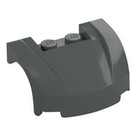 Vehicle Body, Wheel Arch / Mudguard 3 x 4 x 1 2/3 Low Profile, Curved Front (Dark Bluish Gray)