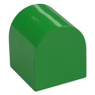 Duplo Brick 2 x 2 x 2 Curved Top (Bright Green)