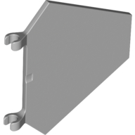 Flag 5 x 6 Hexagonal with C Clips (Light Bluish Gray)